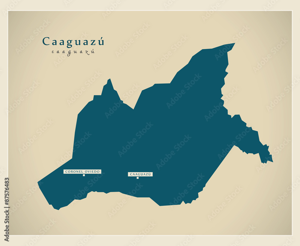 Modern Map - Caaguazu PY