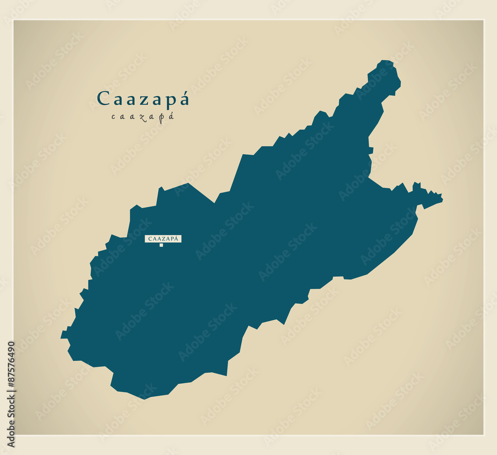 Modern Map - Caazapa PY