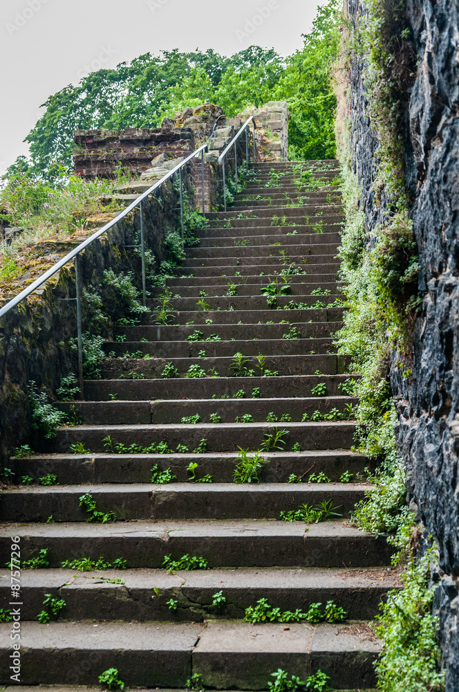 Düsseldorf Kaiserswerth-Kaiserpfalz-Treppe