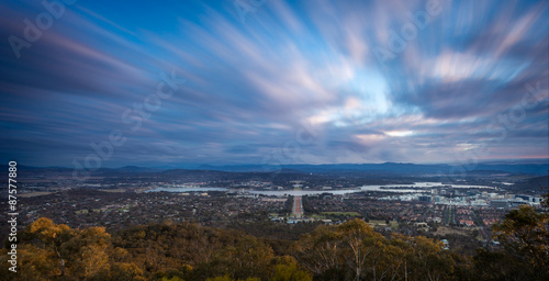 A high view of the capital of Australia, 