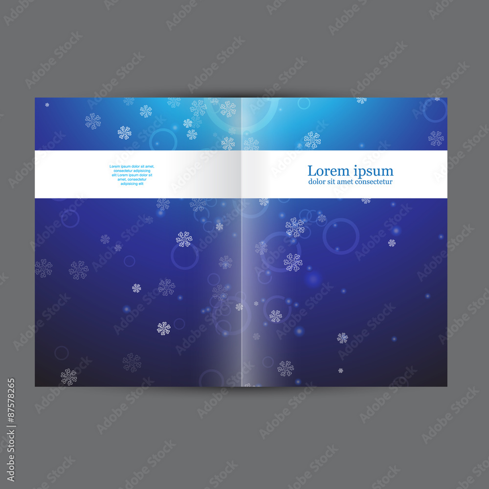 Christmas booklet, template