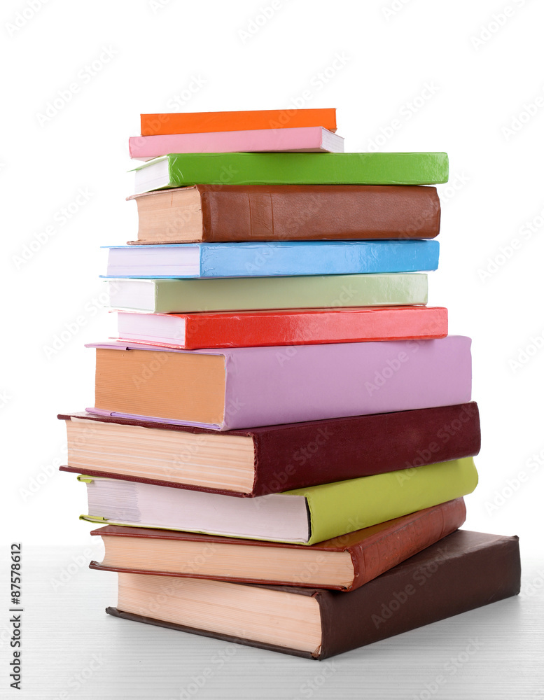 Heap of books isolated on white Heap of books isolated on white