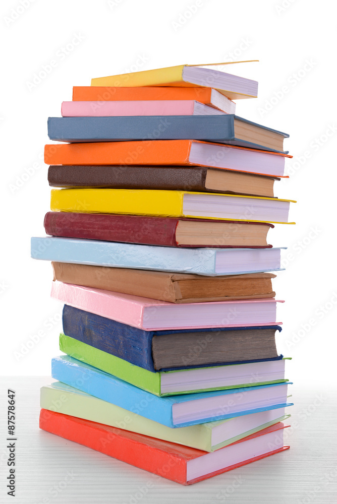Heap of books close up Heap of books close up