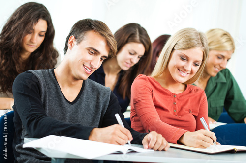 Students in class