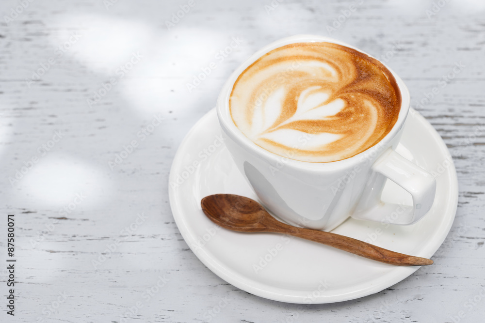 A Cup of latte coffee A Cup of latte coffee