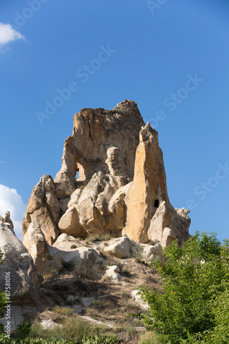 Rock formations in Goreme National Park. Cappadocia, Turkey