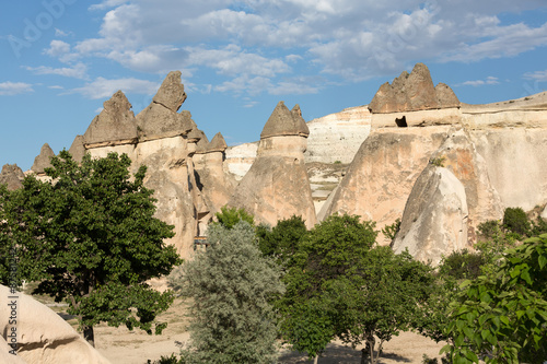 Rock formations in Goreme National Park. Cappadocia,  Turkey