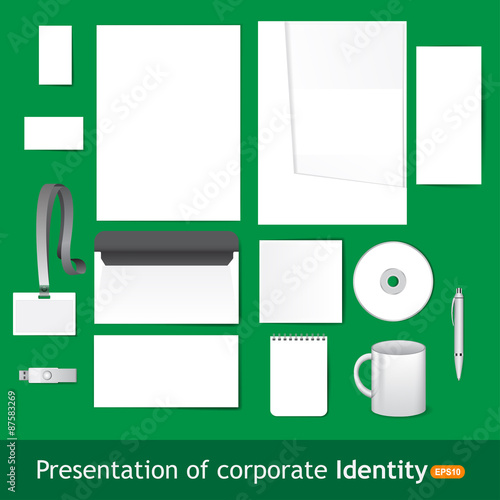 Blank Stationery and Corporate ID Template.