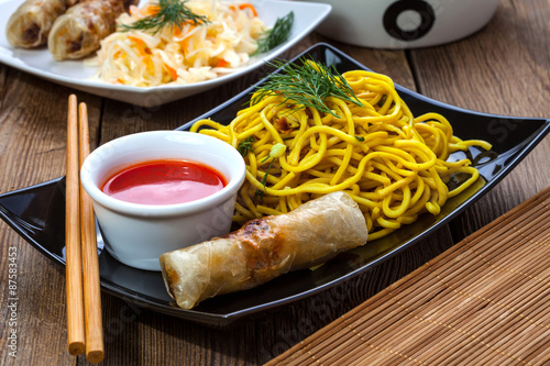Foto Fried Chinese Spring rolls