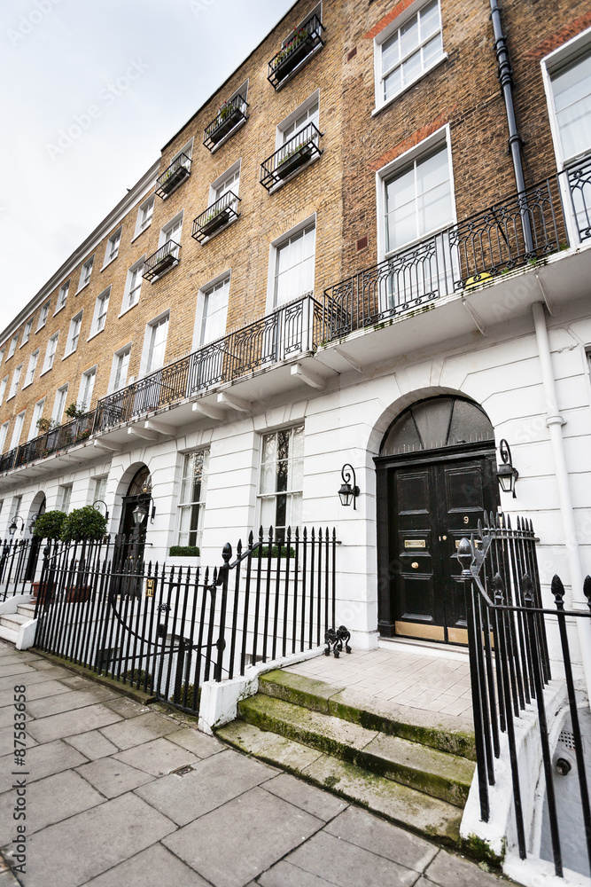 Bloomsbury, London. A typical street scene in the central London