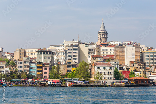 view of the Galata Tower © satura_