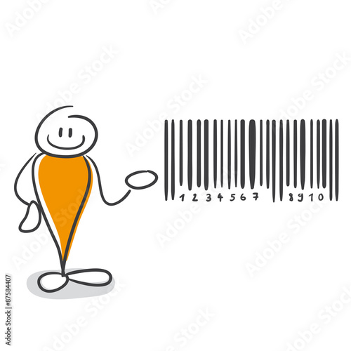 Strichmännchen Serie Pumpy / Barcode