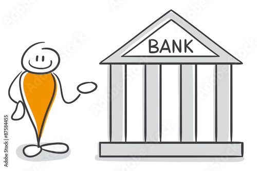 Strichmännchen Serie Pumpy / Bank