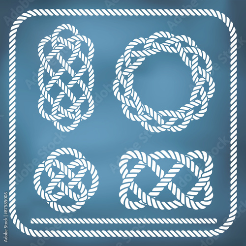 Decorative rope knots