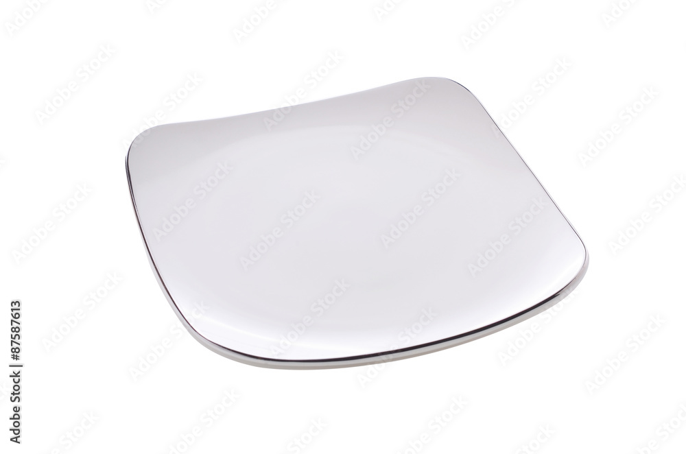 Empty plate isolated on a white background Empty plate isolated on a white background