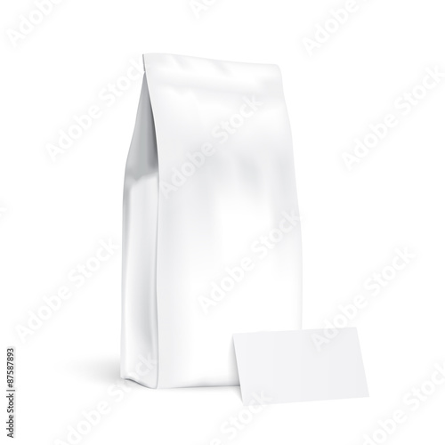 Paper bags with business card