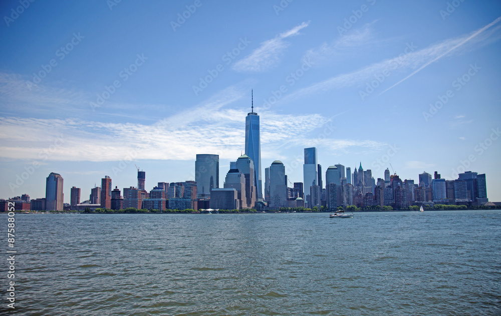 Fototapeta premium Wieża Wolności i Manhattan