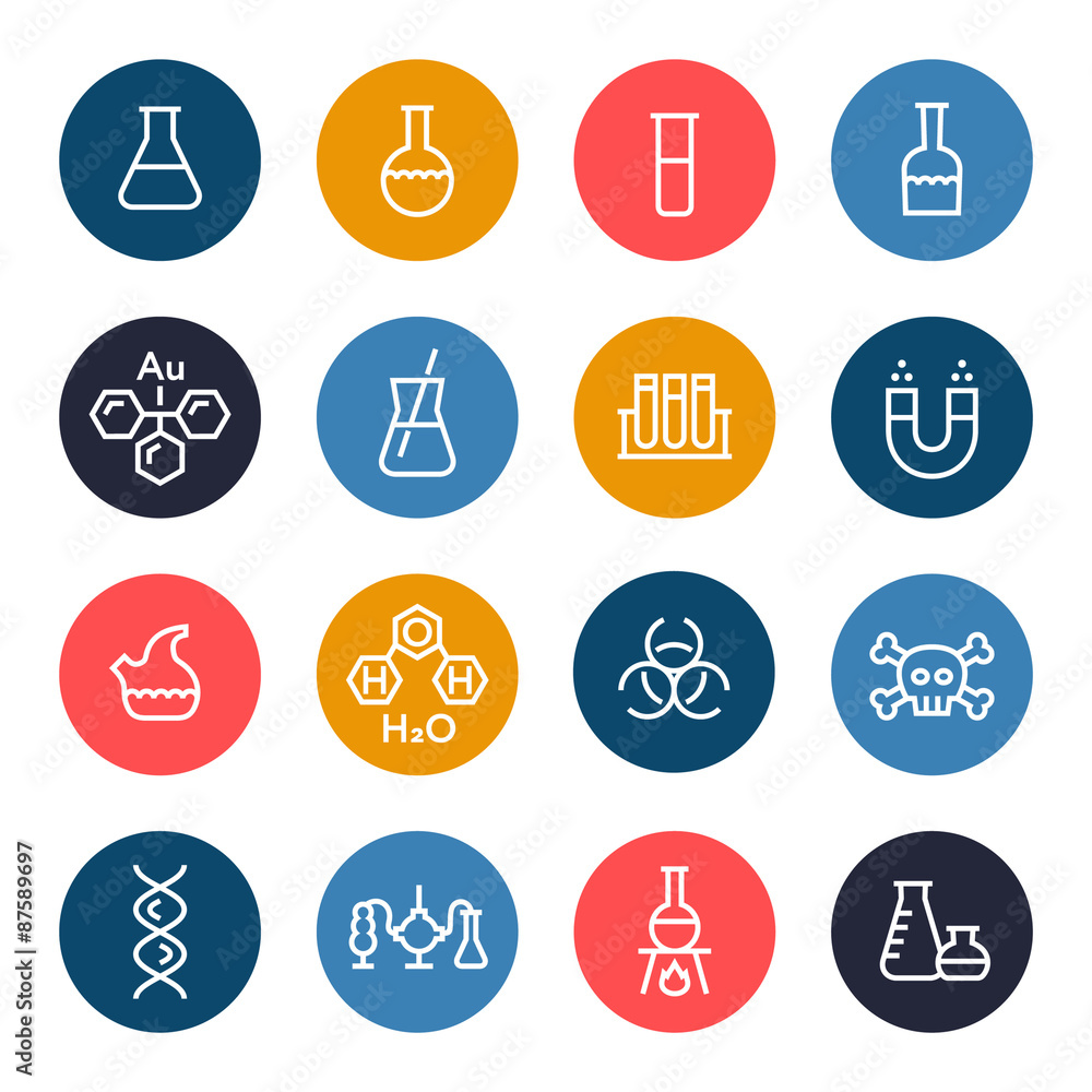 Chemical icon set