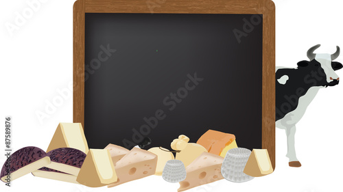 lavagna di latticini con bovino