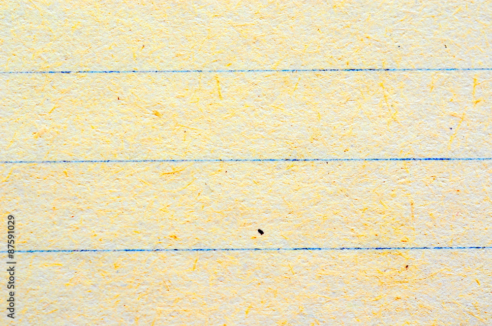 Lines on sheet of paper