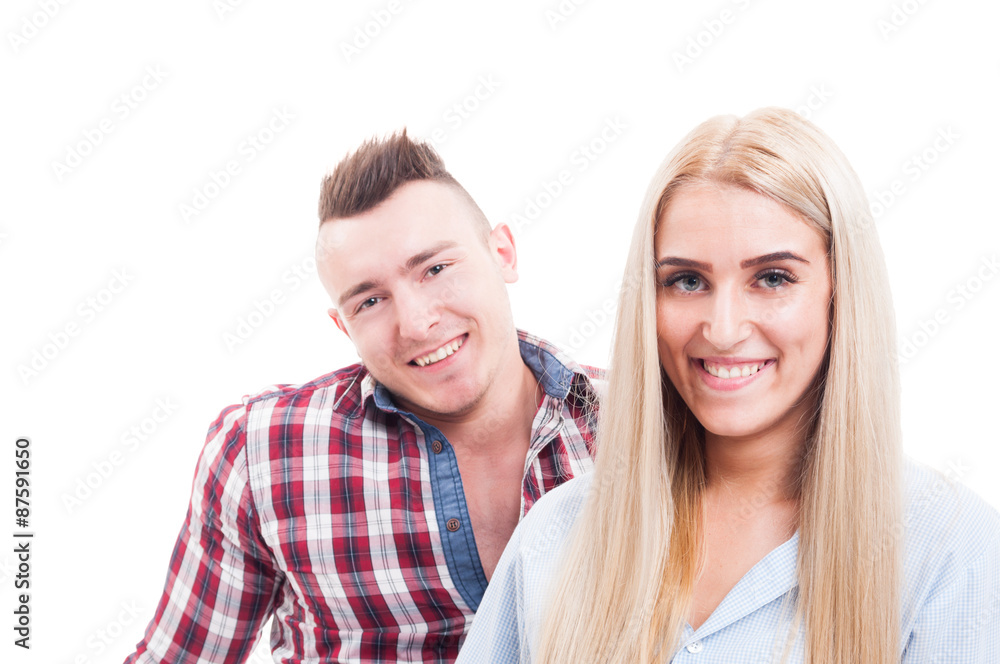 Young happy and smiling couple Young happy and smiling couple