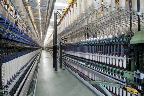 Fotografie Cotton spinning machine