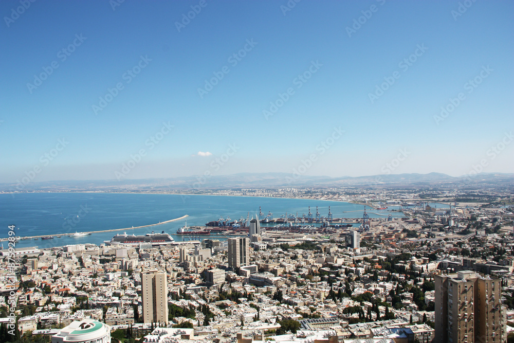 Panorama of Haifa, Israel