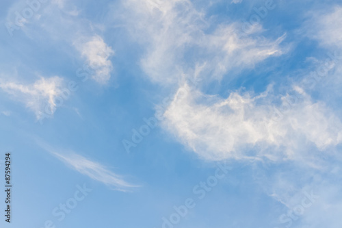 blue sky and cloud stripe