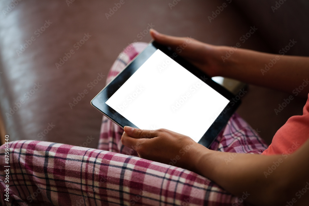 mock up of tablet and girl holding it mock up of tablet and girl holding it