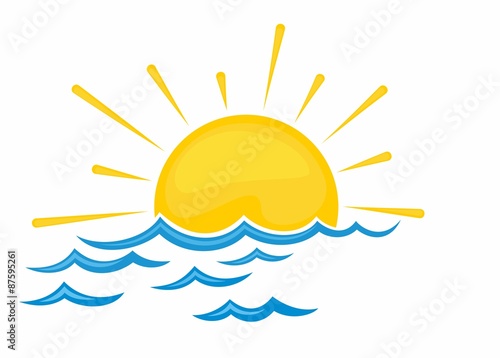 Logo of the sun and sea.