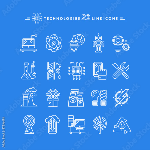 Technologies White Icons