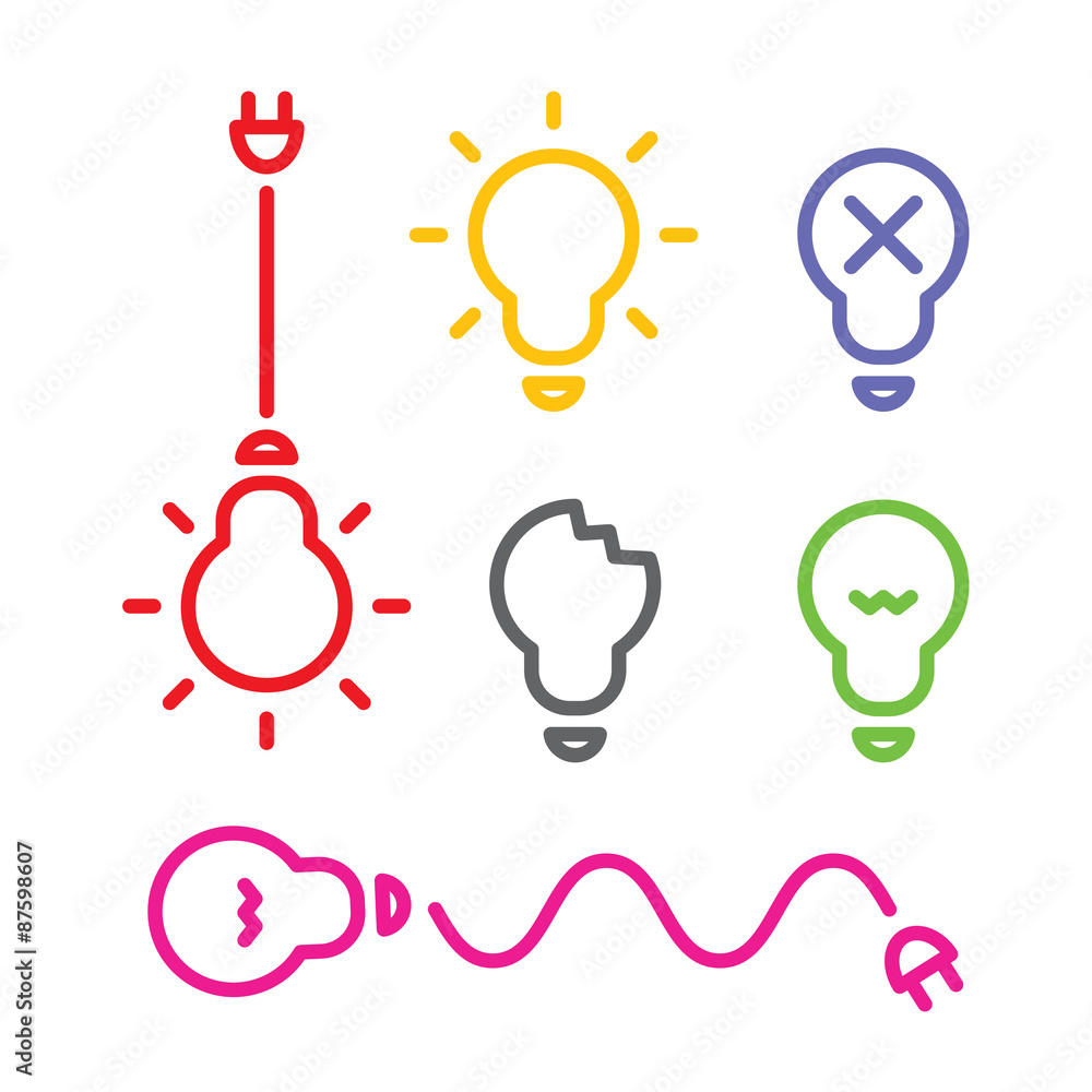 Lamp flat design, vector Lamp flat design, vector
