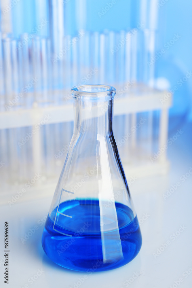 Test tubes in laboratory Test tubes in laboratory