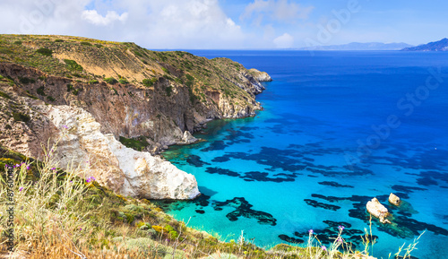 beautiful scenery of Greek islands- Milos, Cyclades