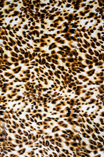 Texture fabric of leopard skin for background