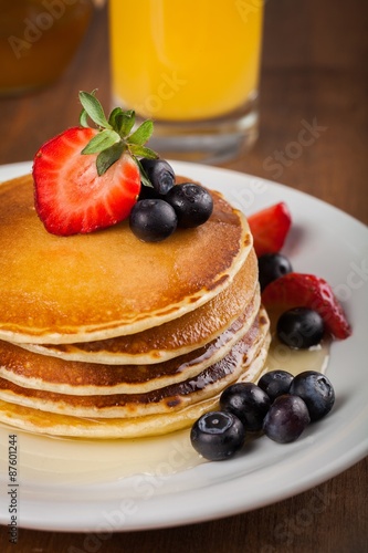 Pancake, Breakfast, Syrup.