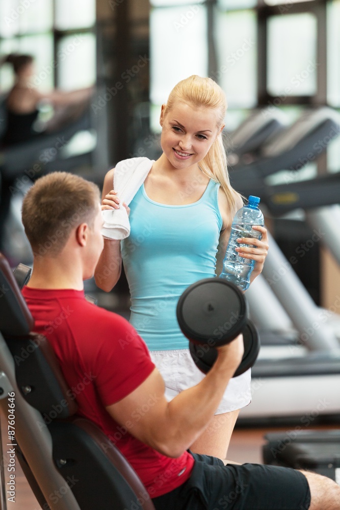 Obraz premium Workout, trainer, personal.