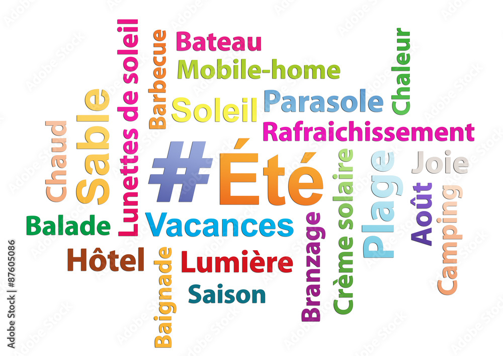 Fototapeta premium nuage mots 