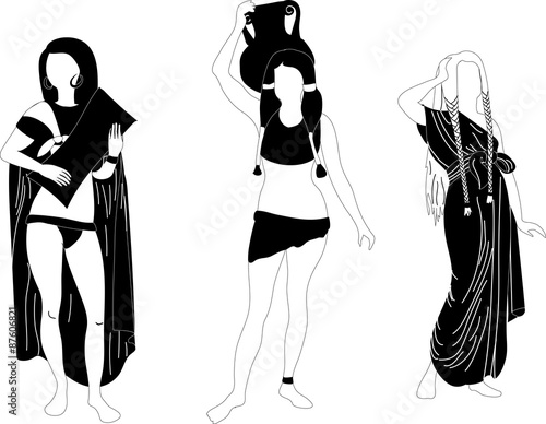 vector ancient Egyptians  