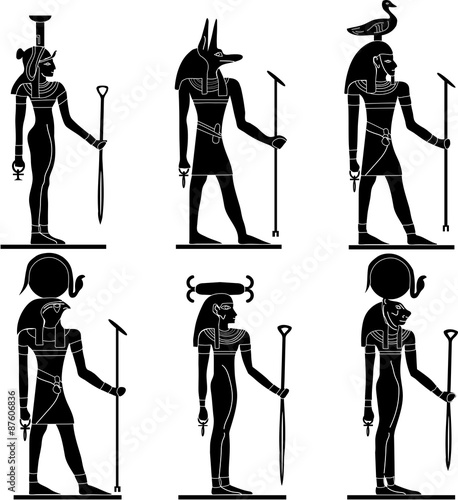 vector gods of Egypt  