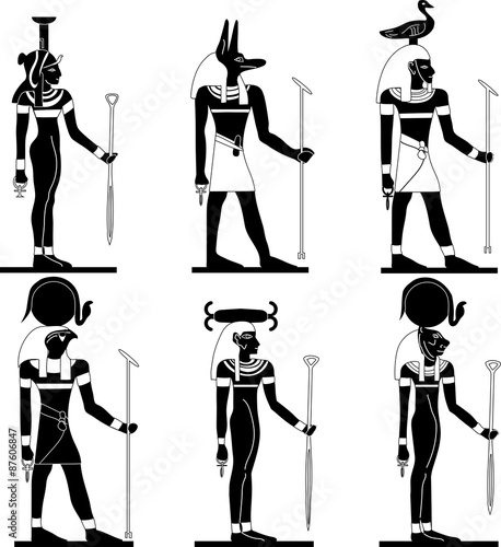 vector gods of Egypt  