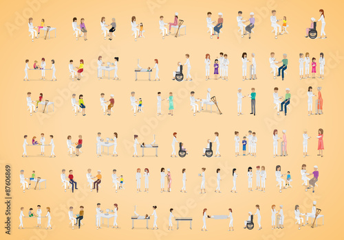 Medical Staff And Patients Different Situations 