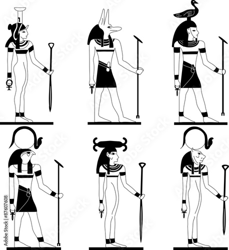 vector gods of Egypt  