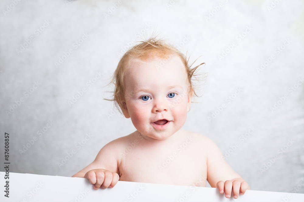 Kid with a joy on his face Kid with a joy on his face