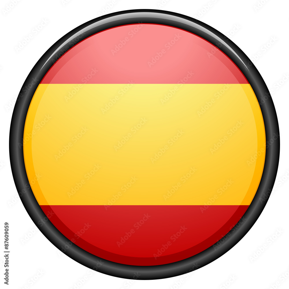 Obraz premium Spain button