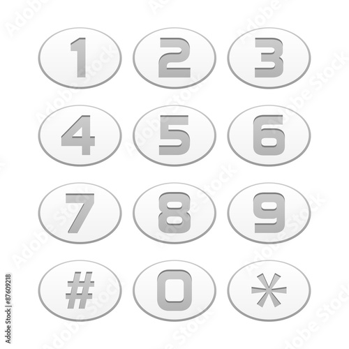 Oval buttons phone