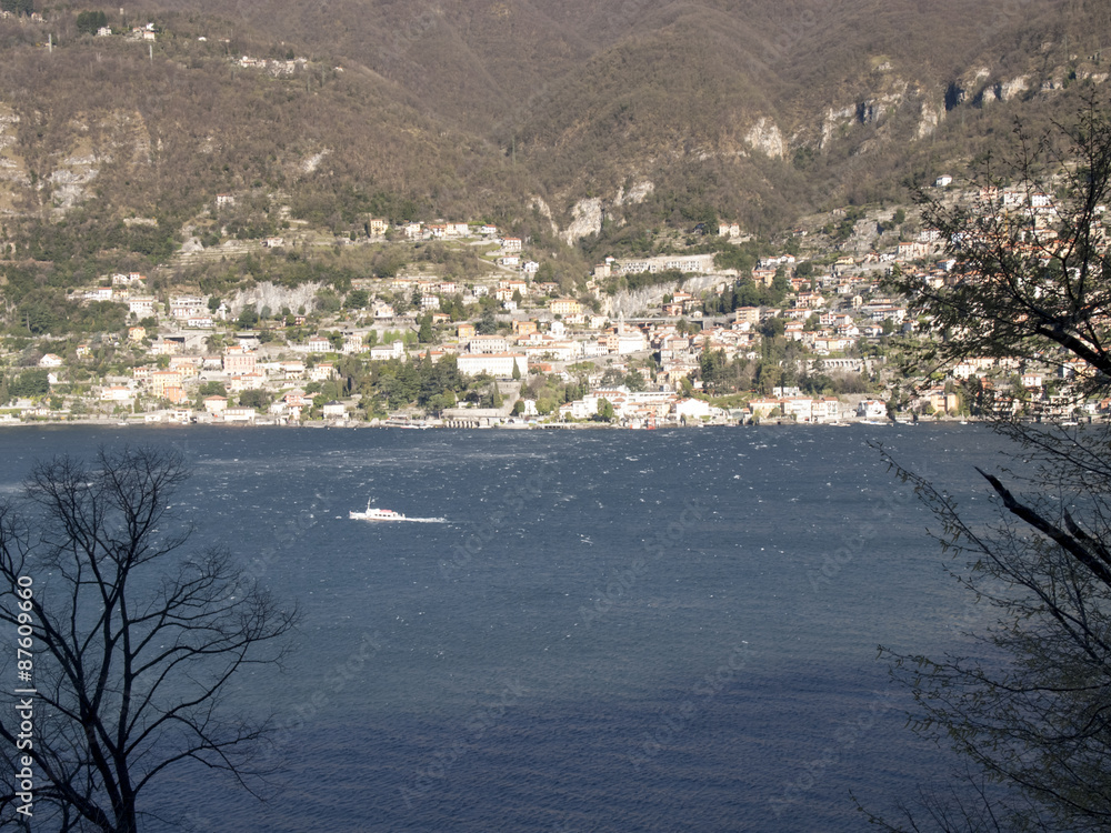 Boat on the Lake of Como
