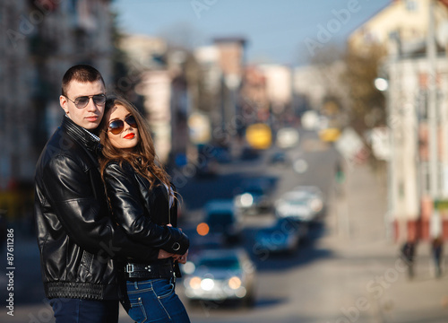 beautiful couple posing