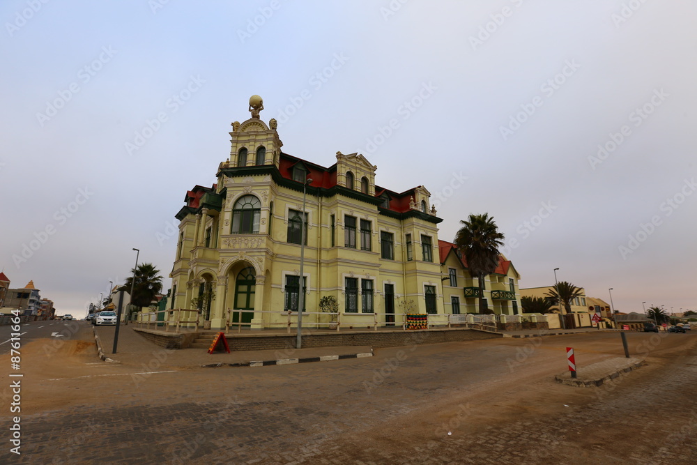 Maison colorée Swakopmund Namibie