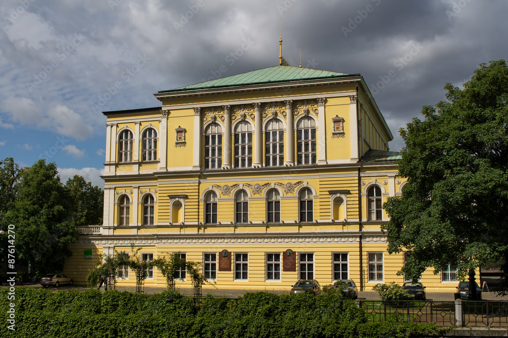 Palace Zofin on Slovenian Island in Prague